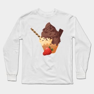 Chocolate Sundae Long Sleeve T-Shirt